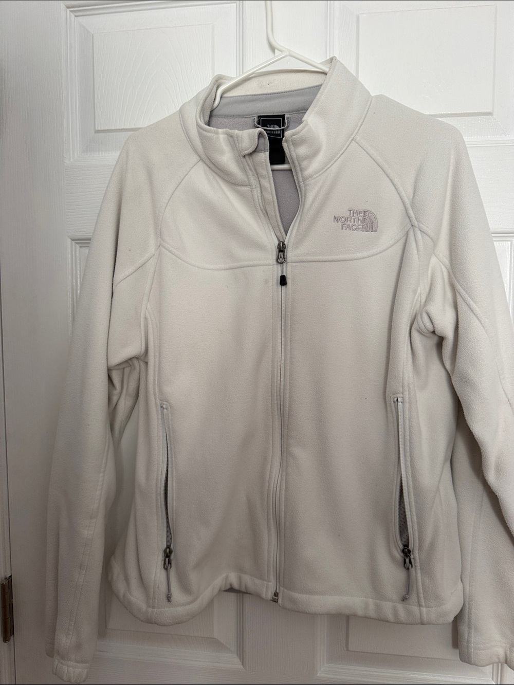 The North Face Women's Cream Teddy Fleece Jacket - Full Zip